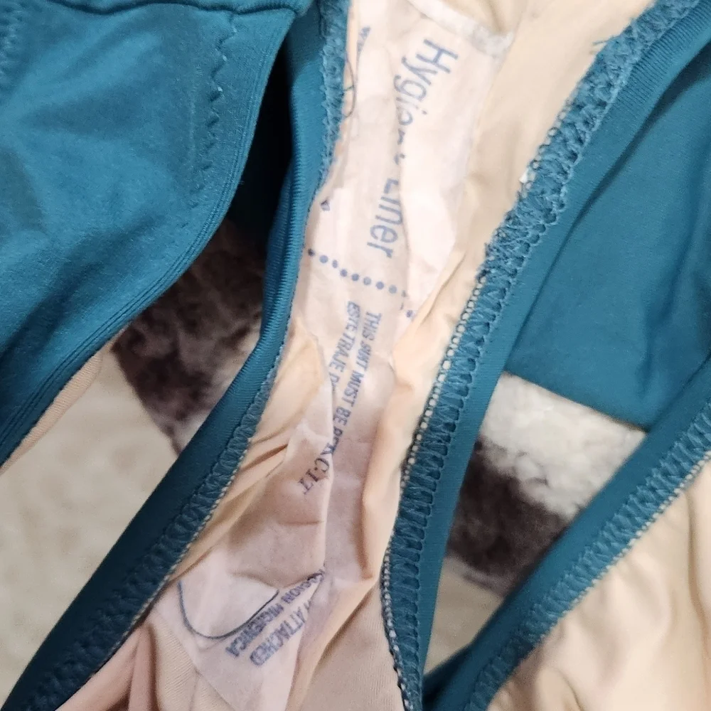 New J. Crew Bikini Bottoms Swim B6804 Teal Green Blue Sz XL
